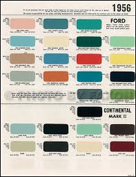 1956 1957 Lincoln Continental Mark Ii Paint Chips