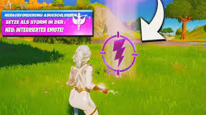 Get a recap of all the new skins through tier 100. Fortnite Setze Als Storm Im Sturmauge Ein Emote Ein