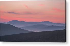 Delicate Sunrise Color in Tuscany Acrylic Print