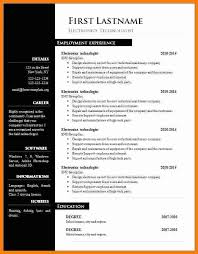 Free, simple and easy to customize. Cv Templates Downloads Microsoft Word 5