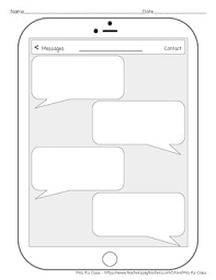 Maybe you would like to learn more about one of these? Blank Text Message Template Worksheets Teaching Resources Tpt