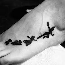 27 Minimalist Peter Pan Tattoos To Remind You To Never Grow Up Peter Pan Tattoo Tattoos Small Tattoos