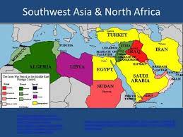 Southwest Asia And North Africa Political Map Southwest Asia & North Africa - Ppt Video Online Download