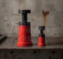 Screw Jack with Conical Head & Lock Nut – Machining Support Jack -  CES-SCL-65