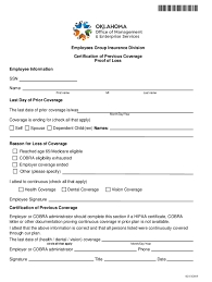 This formation document is called the articles of incorporation in most. Ok Certification Of Previous Healthcare Coverage Proof Of Loss 2021 Fill And Sign Printable Template Online Us Legal Forms