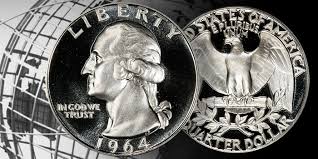 Maybe you would like to learn more about one of these? United States 1964 Washington Quarter Dollar Silver Proof Coin