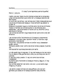 Version Of El Coqu Legend From Puerto Rico Explains How The Tiny Tree Frog Got His Voice And Makes The Uniq Reading Comprehension Grammar Review Webquest