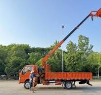 Customizable Small Isuzu 4X2 3t 4t Straight Arm Crane Truck Mounted Crane  for Good Sale