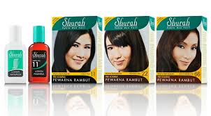 Today, i'm gonna be reviewing a hair colouring from shurah. Pewarna Rambut Pek Kompak Shurah Hayib