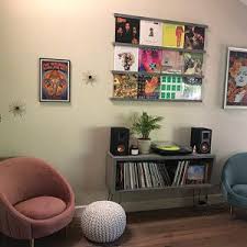 Record Player Stand With Vinyl Storage Etsy Vinyl Room Record Room Vinyl Record Room