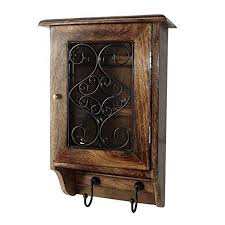 Craftsman Wooden Wall Hanging Decorative Key Box Key Rack Cabinet Hanger Cabinet Amazon In Home Kitchen Wooden Wall Hangings Wooden Key Holder Key Hanger