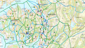 Bergen kommune has no independent mountains above 1000m. Bergen Kommune Digitalt Kart Over Dagens Skoler Og Skolekretsgrenser