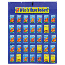 attendance pocket chart by carson dellosa