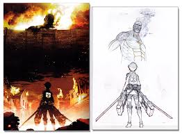 The anime was based on the homonym manga series both written and illustrated by hajime isayama. Attack On Titan Shingeki No Kyojin Drawing For Animation Vol 1 Eins Art Book