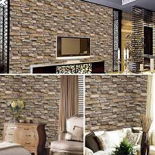 Perfect to decorate the walls of the bathroom, living room, and. 3d Stone Wallpaper Self Adhesive