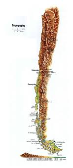 Large Topography Map Of Chile Chile Large Topography Map Topography Map Topography Geography Map