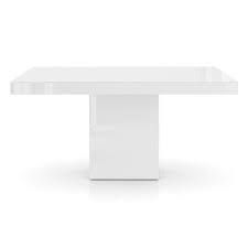 However, it is not uncommon to find square, oval, or somewhat rectangular pedestal dining tables as well. Modloft Beech Modern Classic White Glass Top Wood Pedestal Dining Table 51 D 60 D Kathy Kuo Home