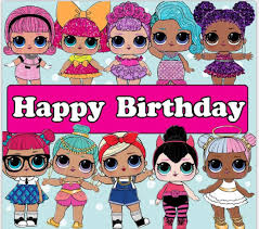Lol Surprise Dolls Happy Birthday Happy Birthday Doll Doll Birthday Cake Cute Happy Birthday