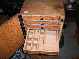 Vintage heavy homemade wood tool box with metal hardware 15x10x12 5. Homemade Toolbox Collectors Weekly