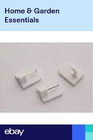 Self Adhesive Hooks For Net Curtain Rods 2 Pk Plus Centre Hook 005342 By Maple For Sale Online Ebay In 2021 Net Curtains Curtain Rods Chrome Curtain Pole