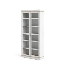 Target / furniture / white display cabinets (794). White Display Cabinet Case Glass Doors Shelf Dining Room China Storage Organizer