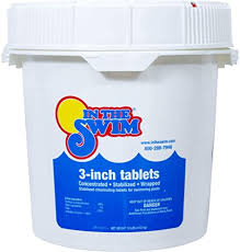 Amazon Com In The Swim 3 Inch Pool Chlorine Tablets 10 Pounds Chlorine Tabs Garden Outd In 2020 Pool Chlorine Swimming Pool Chlorine Swimming Pool Chemicals