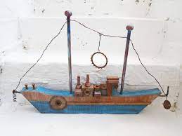 Welcome aboard nautical life lifebuoy ring boat wall hanging home decoration_ti. Greek Large Sized Boat For Decoration Bring The Sea Aura To Your Place Aegeansea Seaart Nauticaldecor Boat Wall Decor Nautical Theme Decor Scrap Wood Art