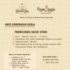 We did not find results for: Lowongan Frontliner Kasir Di Bakpia Kukus Tugu Jogja Rioyulistya Jogjalowker Com