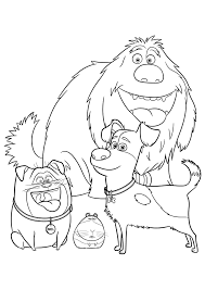 Omg they are so cute!!!! The Secret Life Of Pets Coloring Pages Print Them For Free