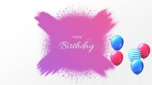 Order invitations and if the date (or venue) changes we will reprint your order free. Happy Birthday Graphics Design With Spray Pink And Purple Background Stock Photo Image Of Friend Circle 166728046