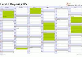 Den kalender für ein anderes jahr oder ein anderes land können sie rechts oben auswählen. Ferien Bayern 2022 Ferienkalender Zum Ausdrucken
