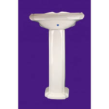 traditional pedestal sink biscuit china
