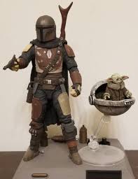 Baby Yoda With Floating Egg Pod Star Wars Custom Action Figure