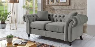 2 Sitzer Chesterfield Sofa Mona Grau Wohnzimmer Barock Mobel Chesterfield Mobel Chesterfield Sofa Ledersofa