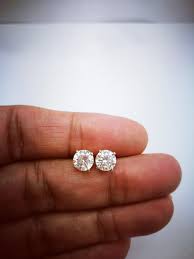 3.6667 out of 5 stars, based on 3 reviews (3) current price: 2 Ct Diamond Stud Earrings Womens Solitaire Diamond Earrings Etsy