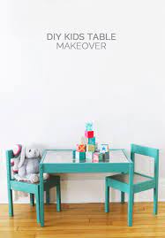Time spent outdoors in fresh air is marvelous on its own but when it becomes a great bonding opportunities for a. Diy Kids Table Makeover The Sweetest Occasion