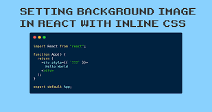 React Background Image Tutorial How To Set Backgroundimage With Inline Css Style
