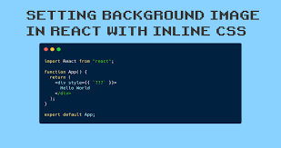 We do not allow smoking. React Background Image Tutorial How To Set Backgroundimage With Inline Css Style