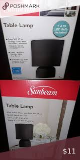 Sunbeam Table Lamp In 2020 Table Lamp Fabric Shades Led Bulb
