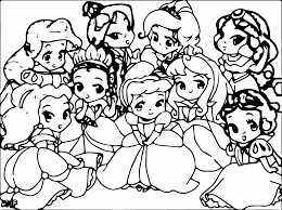 There are tons of great resources for free printable color pages online. Disney Baby Princess Coloring Pages Coloring Home