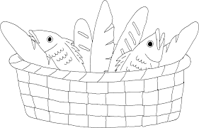 Let the kids have 2 fish sticks and 5 small pieces of bread for a. 5 Loaves And 2 Fishes Coloring Sheet High Quality Coloring Pages Coloring Home