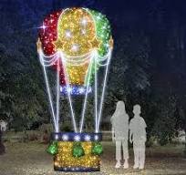 Outdoor 3D Giant Illuminated Hot Air Balloon for Christmas ...
