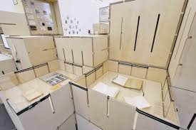 Fluxus Module Exhibition At Museum Ostwall By Modulorbeat Dortmund Germany Exhibition Exhibition Design Modular Furniture Design