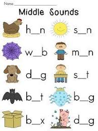 Vowel Sounds Worksheets Pack For Middle Sounds Practice Fun Worksheets Phonics Kindergarten Preschool Worksheets