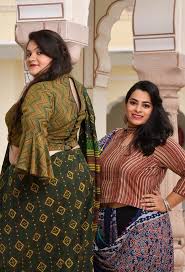Zeagoo womens plus size cropped capri palazzo pants gaucho fold waist lace trim. Plus Size Ethnic Fusion Wear India S Most Affordable Plus Size Stor The Plus Size Store By Meera Creations