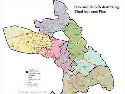 Oakland City Council District Map 