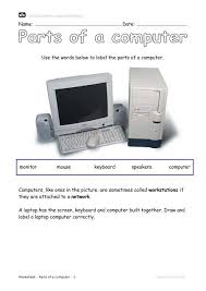 We start this tutorial with two ovals. Worksheet Parts Of A Computer Micktruman Com
