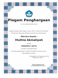 Check spelling or type a new query. Piagam Penghargaan Siswa Berprestasi Rangking Kelas
