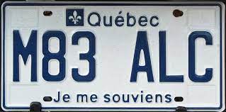 Quebec Je Me Souviens I Remember License Plate License Plate Art Quebec