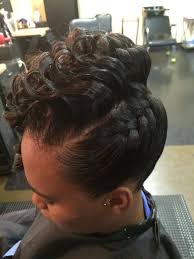 Braid With Spiral Curls Hair Styles Curled Hairstyles Hair Updos